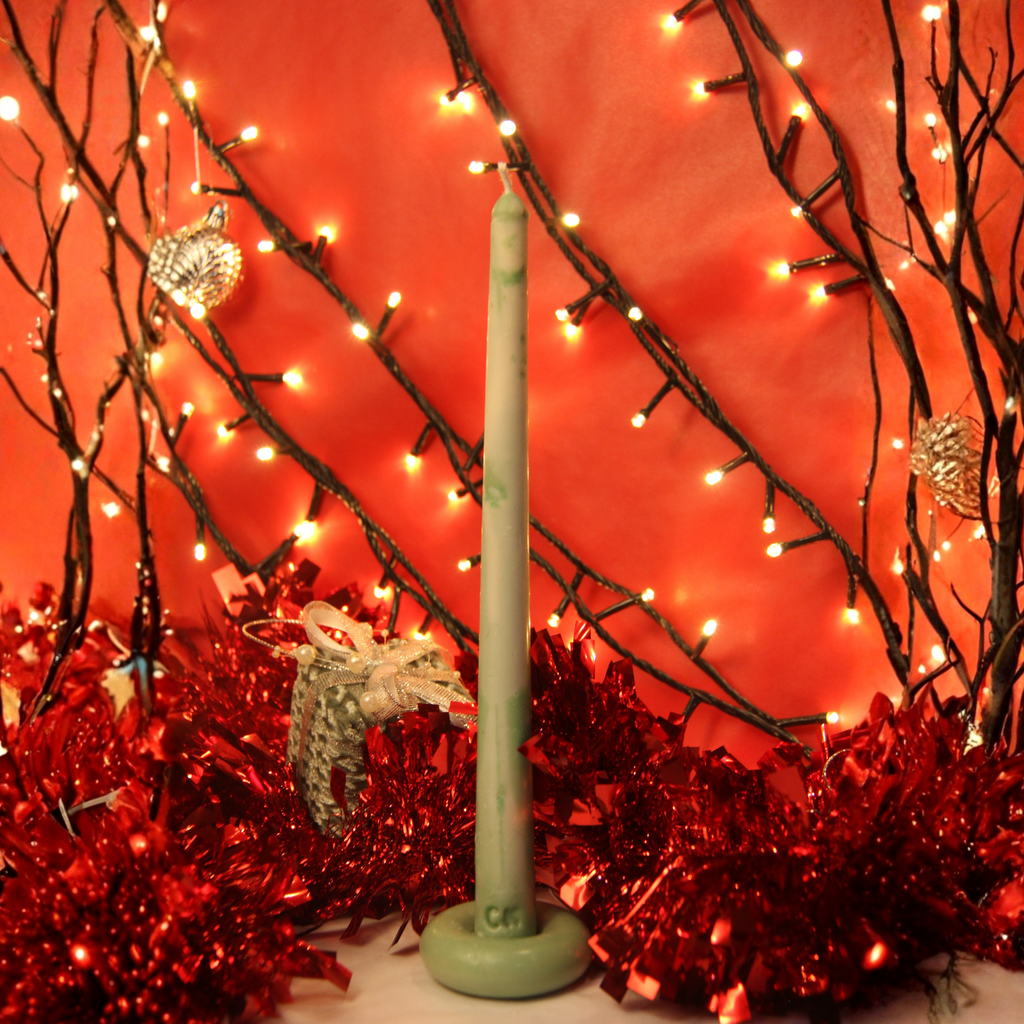 Vela Castiçal — Marble Flame