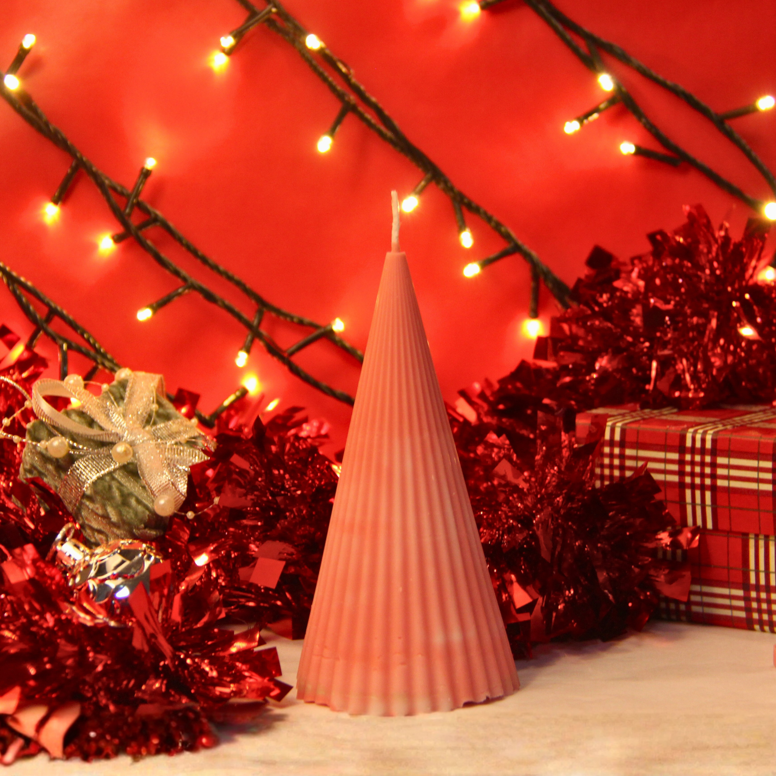 Vela Escultural — Evergreen Glow