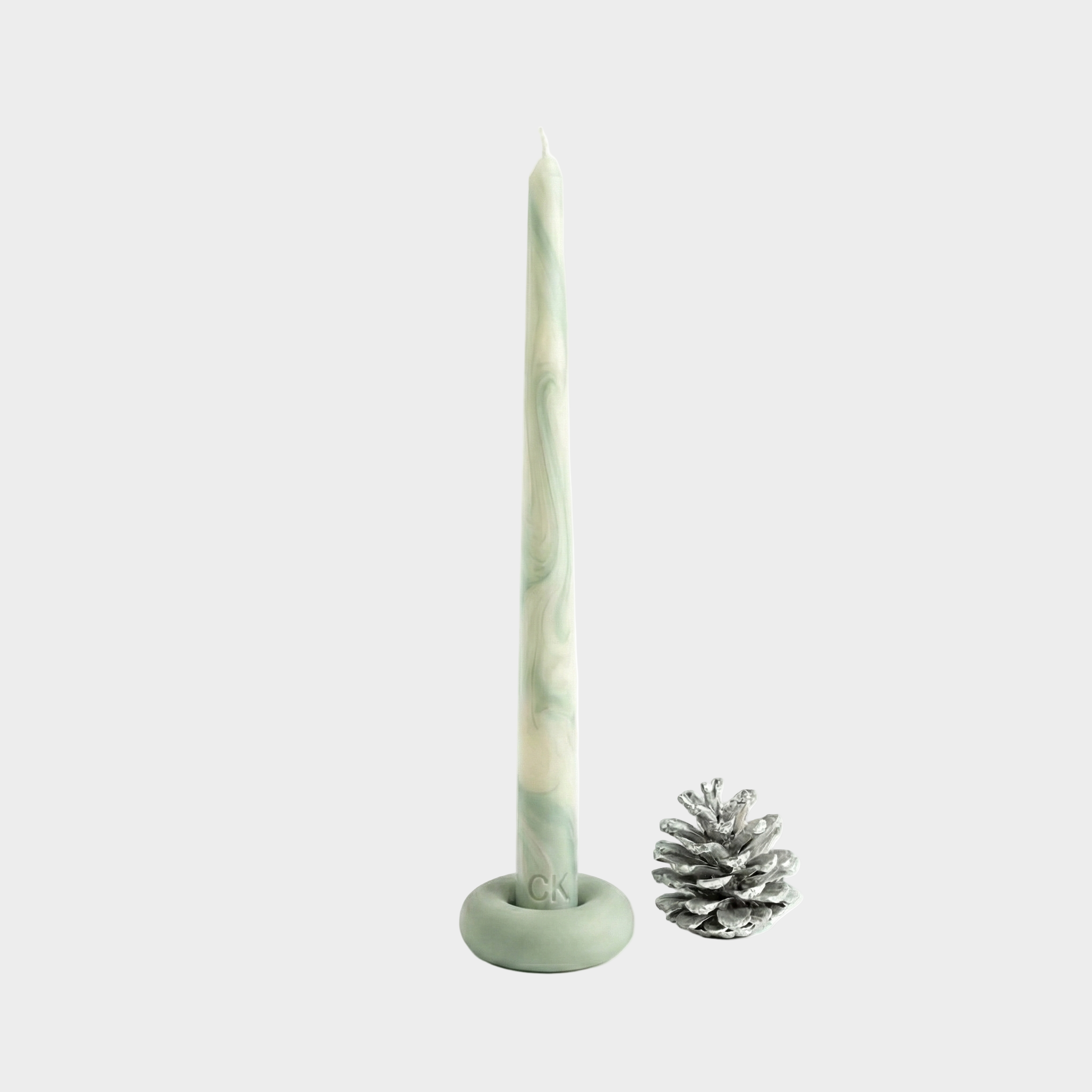 Vela Castiçal — Marble Flame