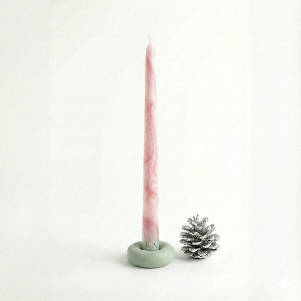 Vela Castiçal — Marble Flame