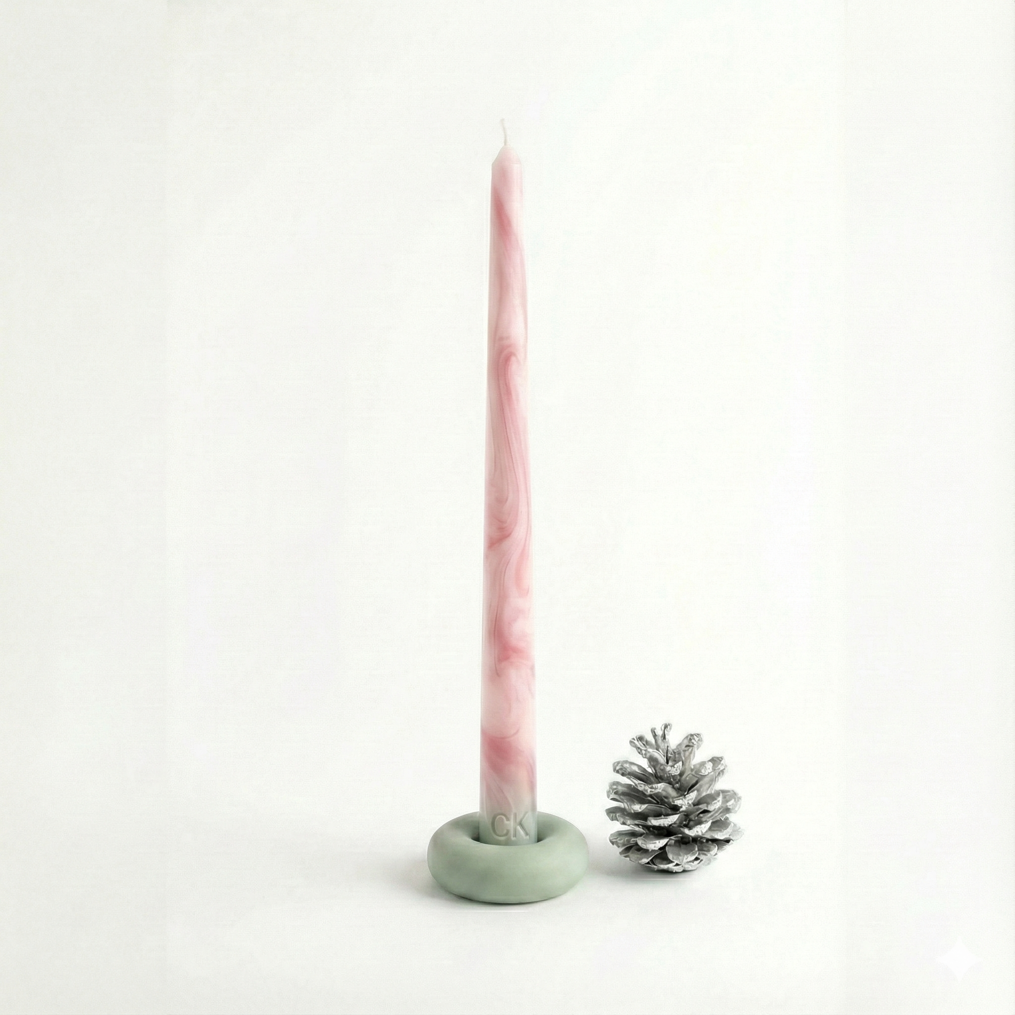 Vela Castiçal — Marble Flame